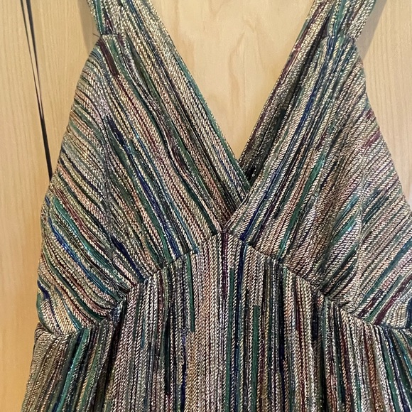 BA&SH Salsa Tiered Metallic Maxi Dress Medium NWT - Picture 6 of 8